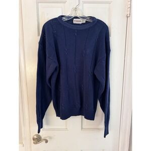 💙Vintage McGregor Pullover Sweater‎ Men's Sz L Navy Blue